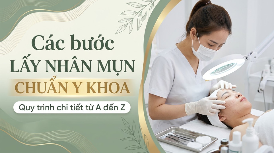 Các bước lấy nhân mụn