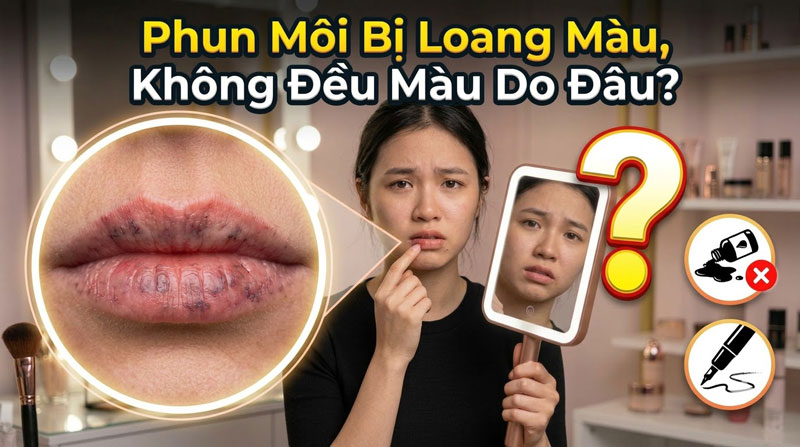 Phun Môi Bị Loang Màu, Không Đều Màu Do Đâu? Mẹo Khắc Phục Môi Lên Màu Mướt Mịn & Tươi Tắn