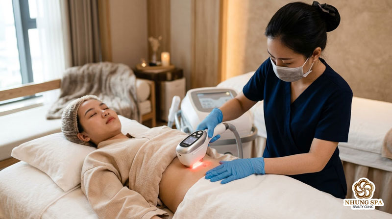 Triệt lông bụng